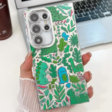 Kryt Samsung Galaxy S25 Ultra 5g Zábavní Dinosauři S Ochranou Čočky