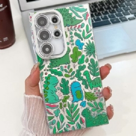 Kryt Samsung Galaxy S25 Ultra 5g Zábavní Dinosauři S Ochranou Čočky