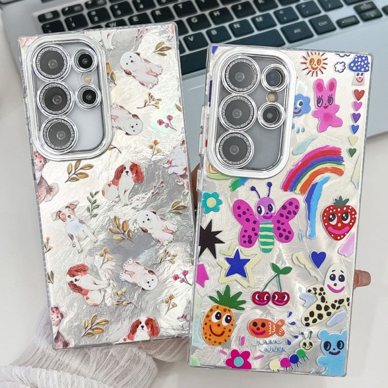 Kryt Samsung Galaxy S25 Ultra 5g Zábavní Dinosauři S Ochranou Čočky