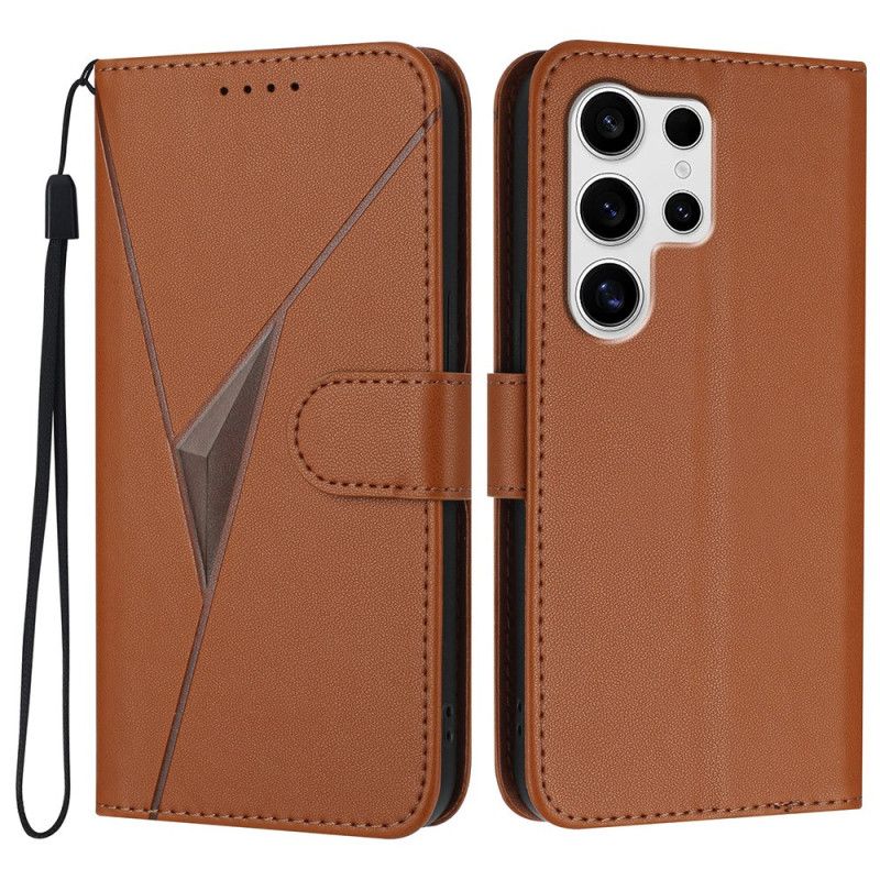 Peněženková Pouzdra Samsung Galaxy S25 Ultra 5g Trojúhelníkový Vzor