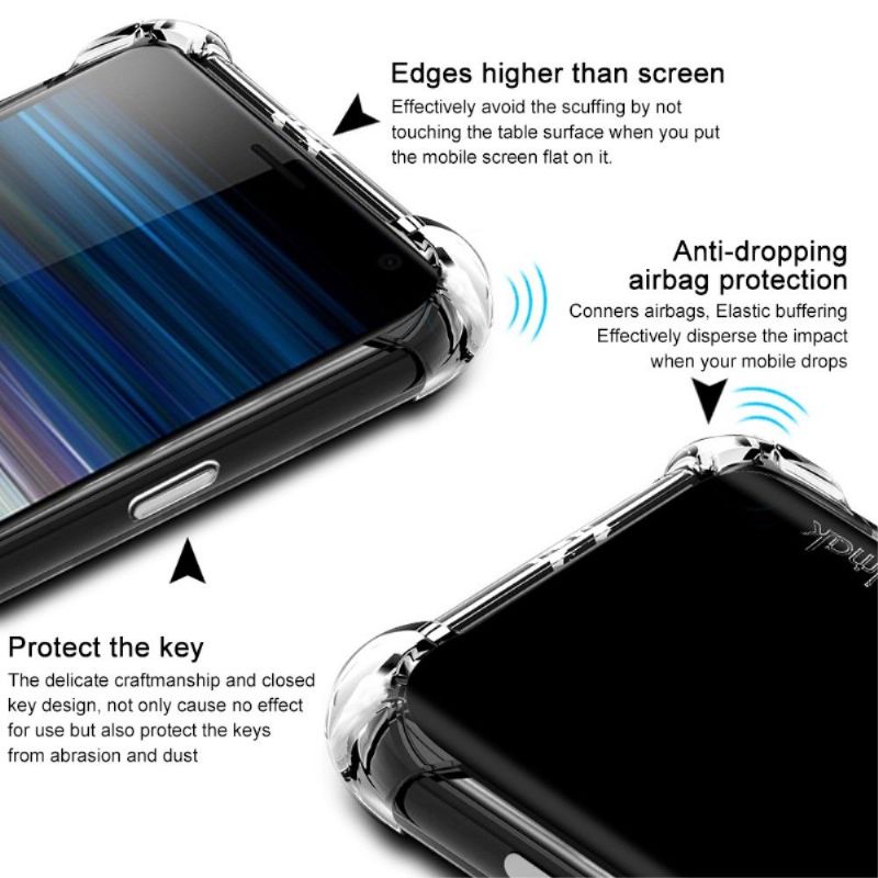 Kryt Na Sony Xperia 10 Transparentní + Ochranná Fólie