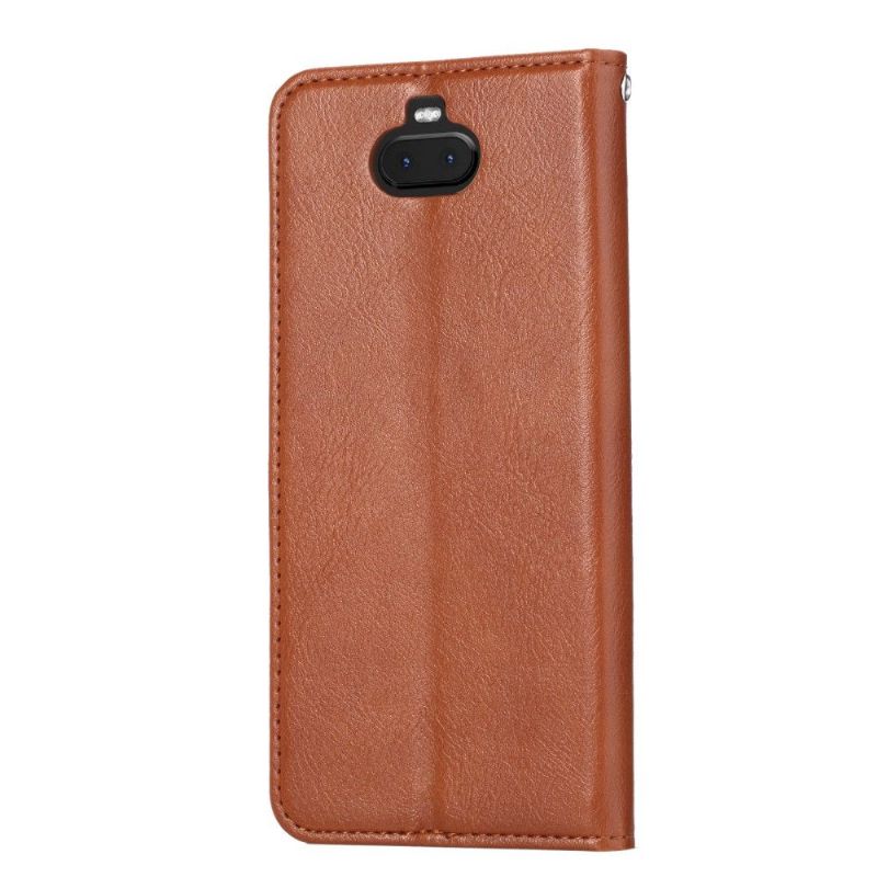 Pouzdra Na Sony Xperia 10 Kožené Pouzdro Na Stojan