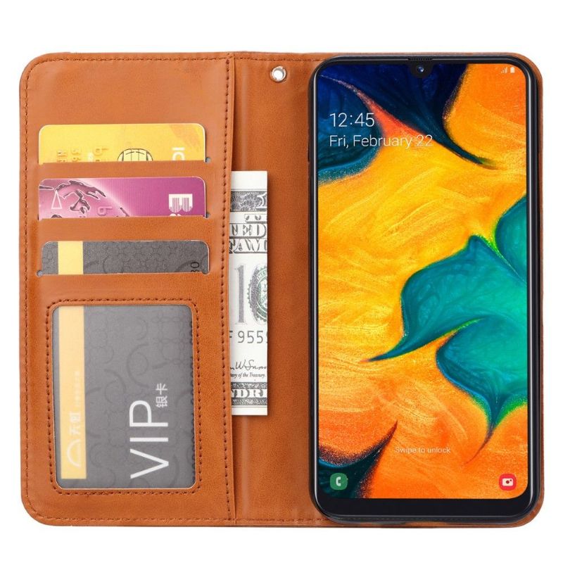 Flipové Pouzdro Na Samsung Galaxy A40 Kožený Stojánek