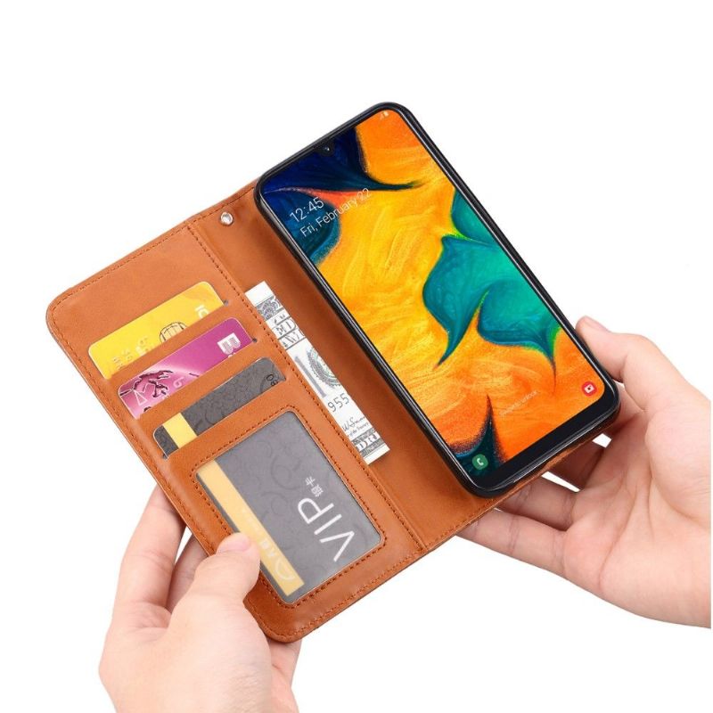 Flipové Pouzdro Na Samsung Galaxy A40 Kožený Stojánek