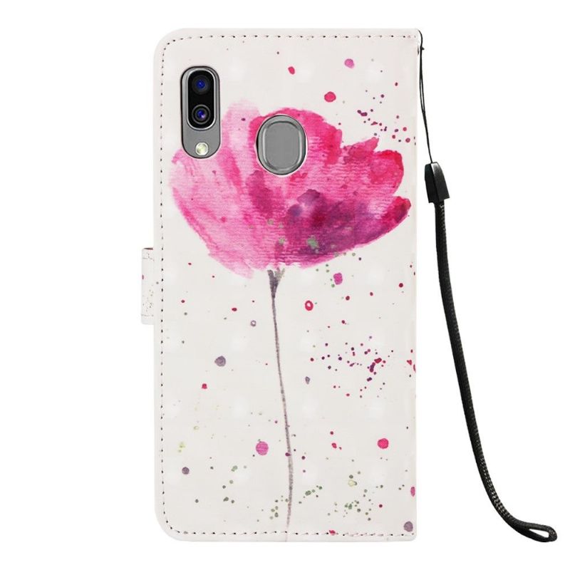 Flipové Pouzdro Na Samsung Galaxy A40 Růžový Květ