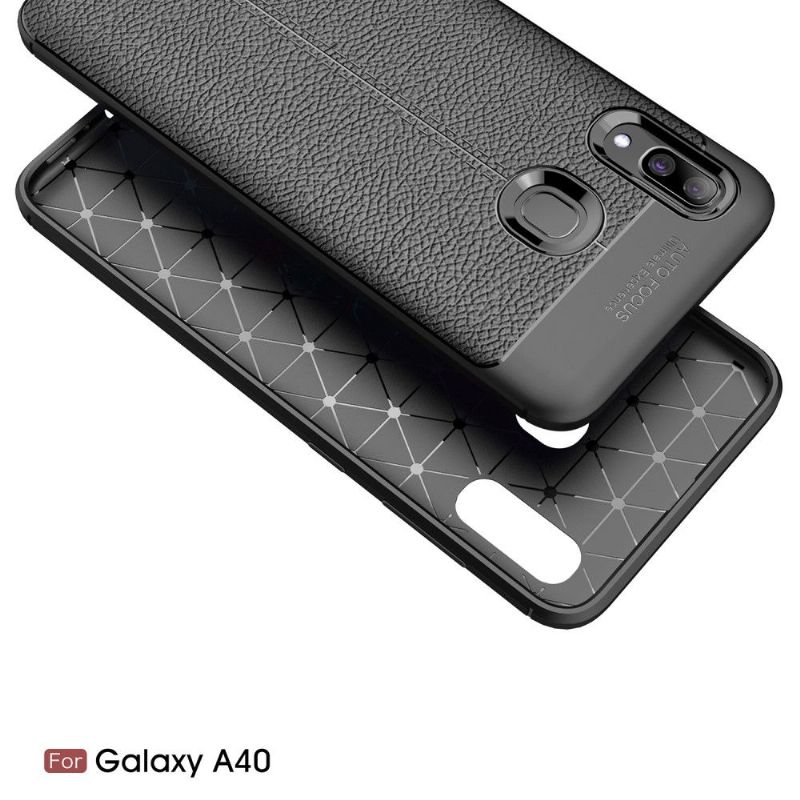 Kryt Na Samsung Galaxy A40 Gel Pro Konečnou Úpravu Umělé Kůže