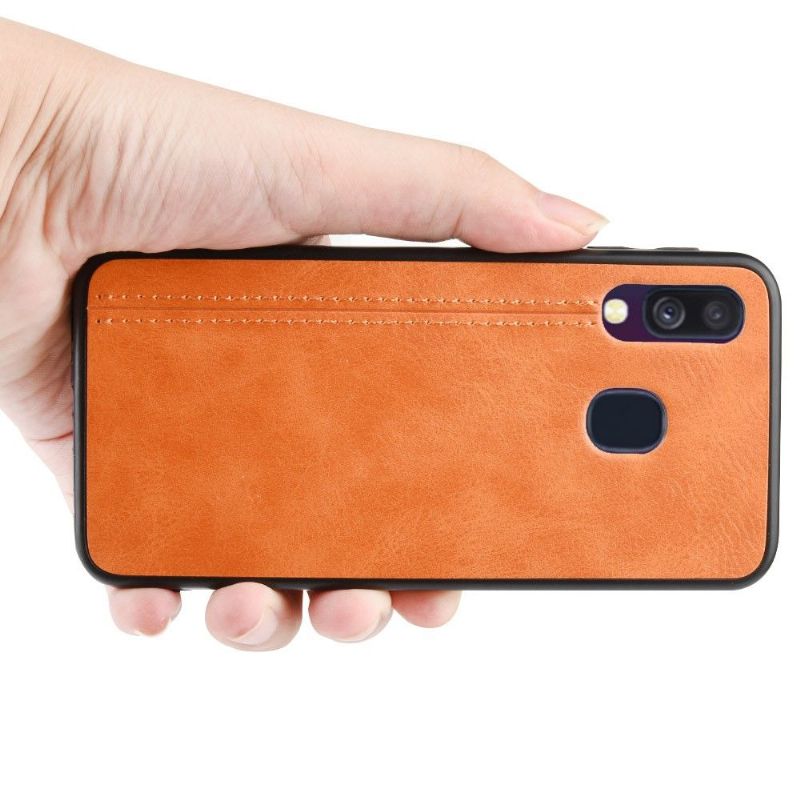 Kryt Na Samsung Galaxy A40 Kožený Efekt