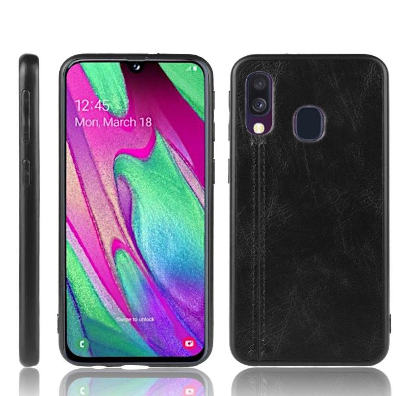 Kryt Na Samsung Galaxy A40 Kožený Efekt