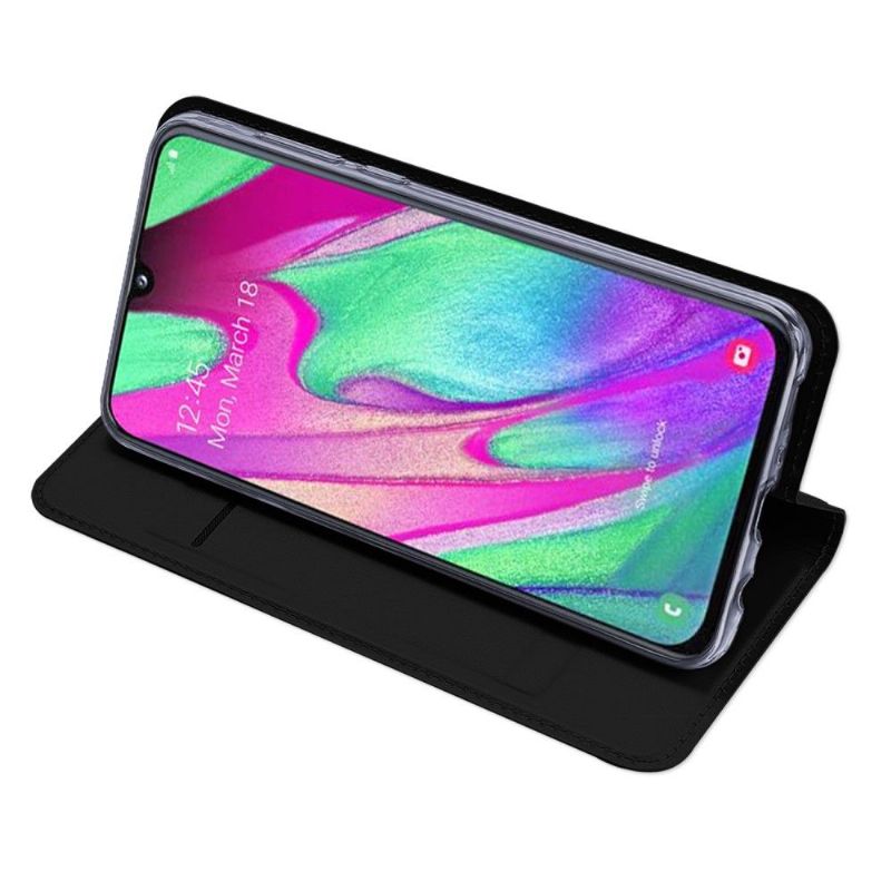 Pouzdra Na Samsung Galaxy A40 Obchodní Imitace Kůže