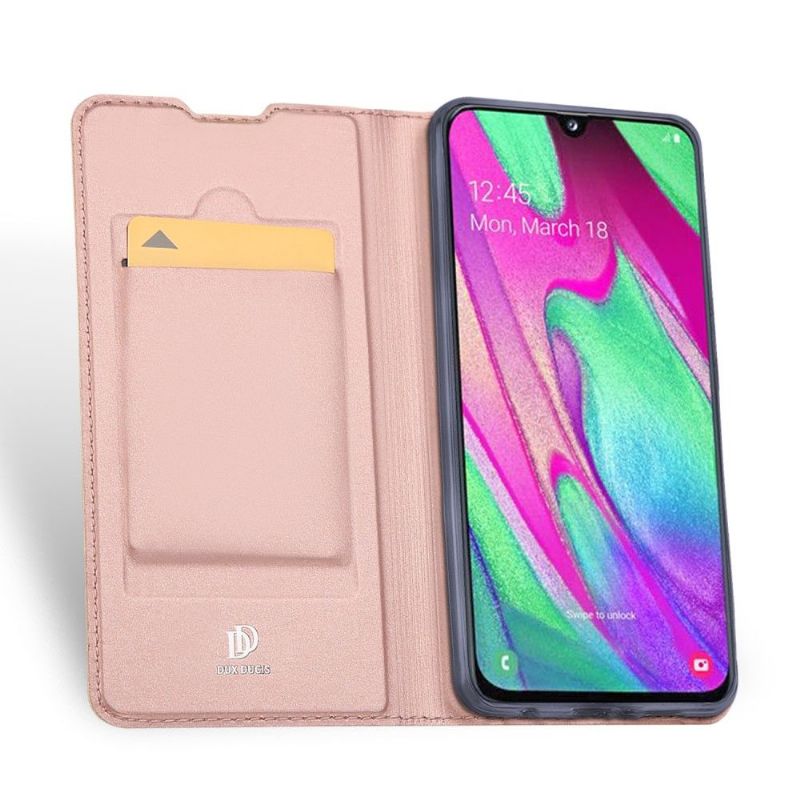 Pouzdra Na Samsung Galaxy A40 Obchodní Imitace Kůže
