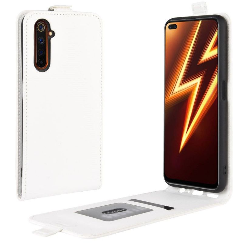 Flipové Pouzdro Na Realme 6 Pro Kožené Pouzdro Vertikální Umělá Kůže