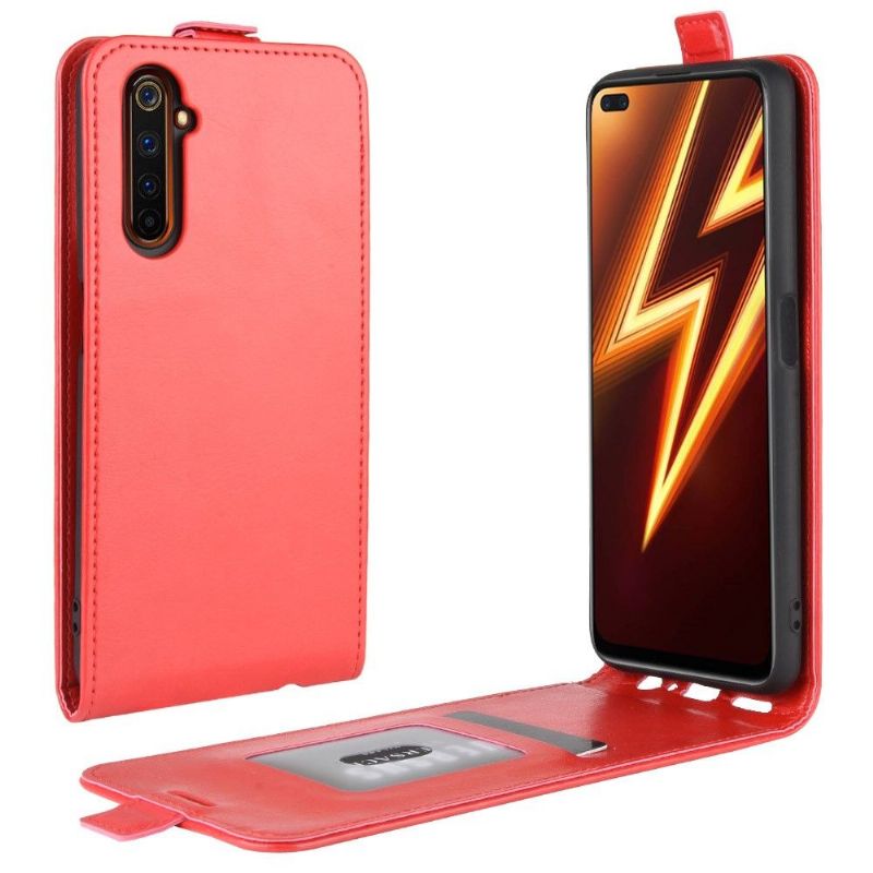 Flipové Pouzdro Na Realme 6 Pro Kožené Pouzdro Vertikální Umělá Kůže