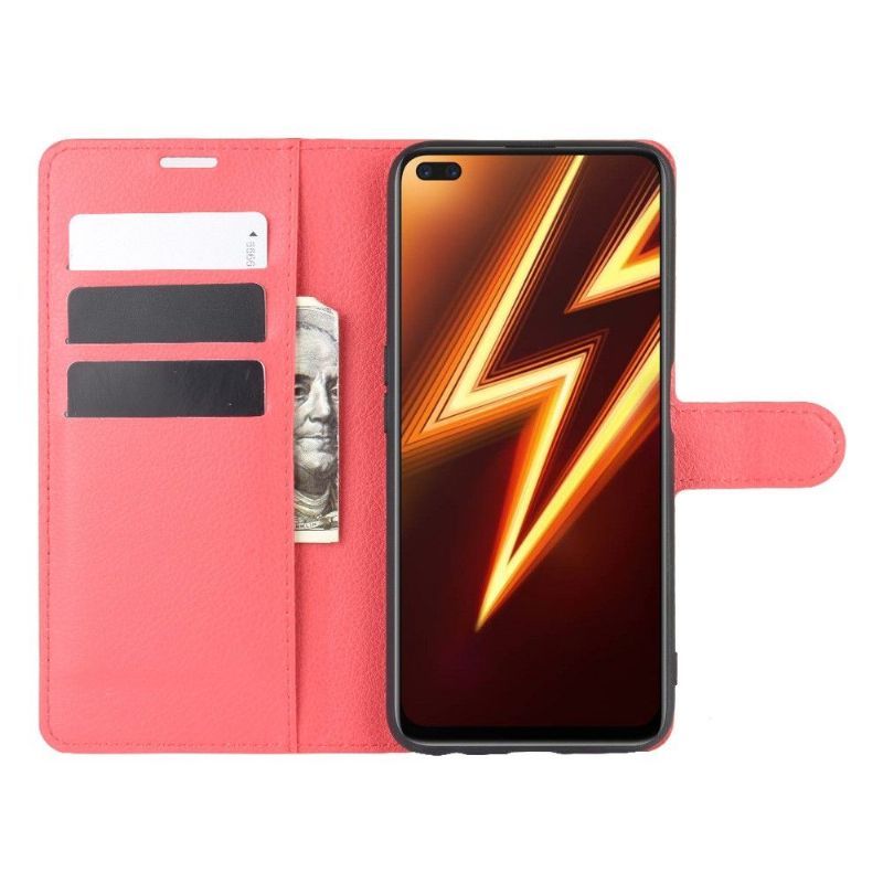 Flipové Pouzdro Na Realme 6 Pro Peněženkové Pouzdro Styl Kůže - Červená