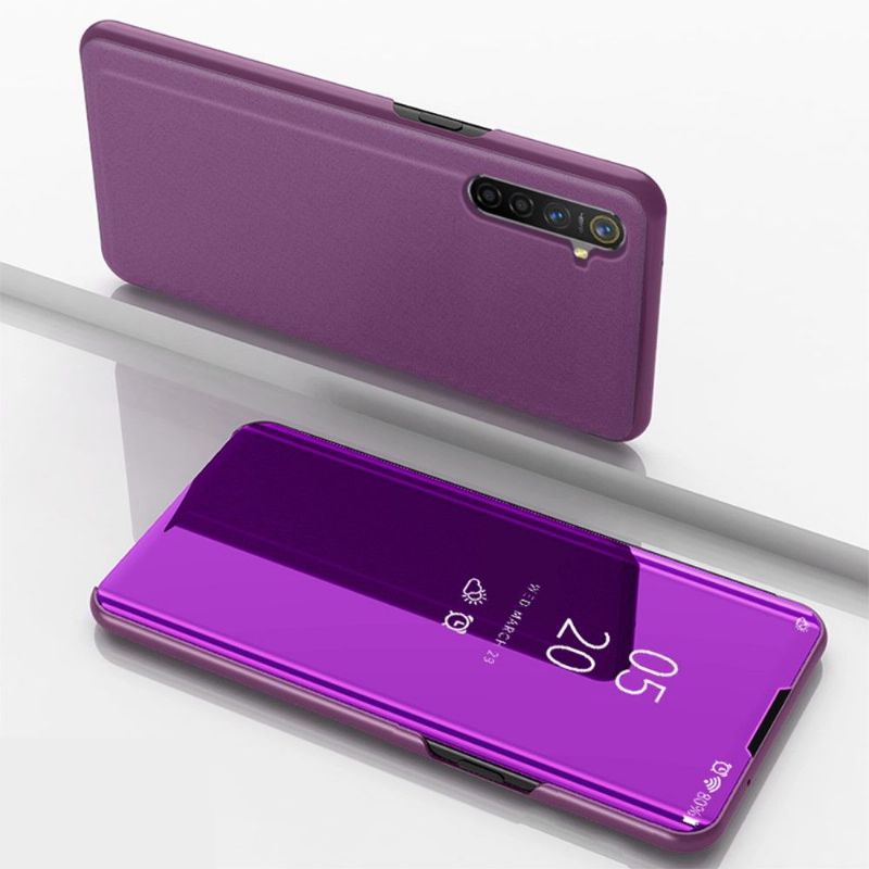 Kryt Na Realme 6 Pro Flipové Pouzdro Zrcadlový Efekt