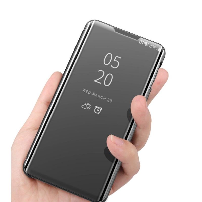 Kryt Na Realme 6 Pro Flipové Pouzdro Zrcadlový Efekt