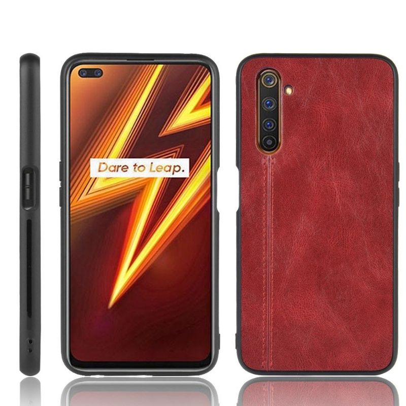 Kryt Na Realme 6 Pro Prošívání Koženým Efektem