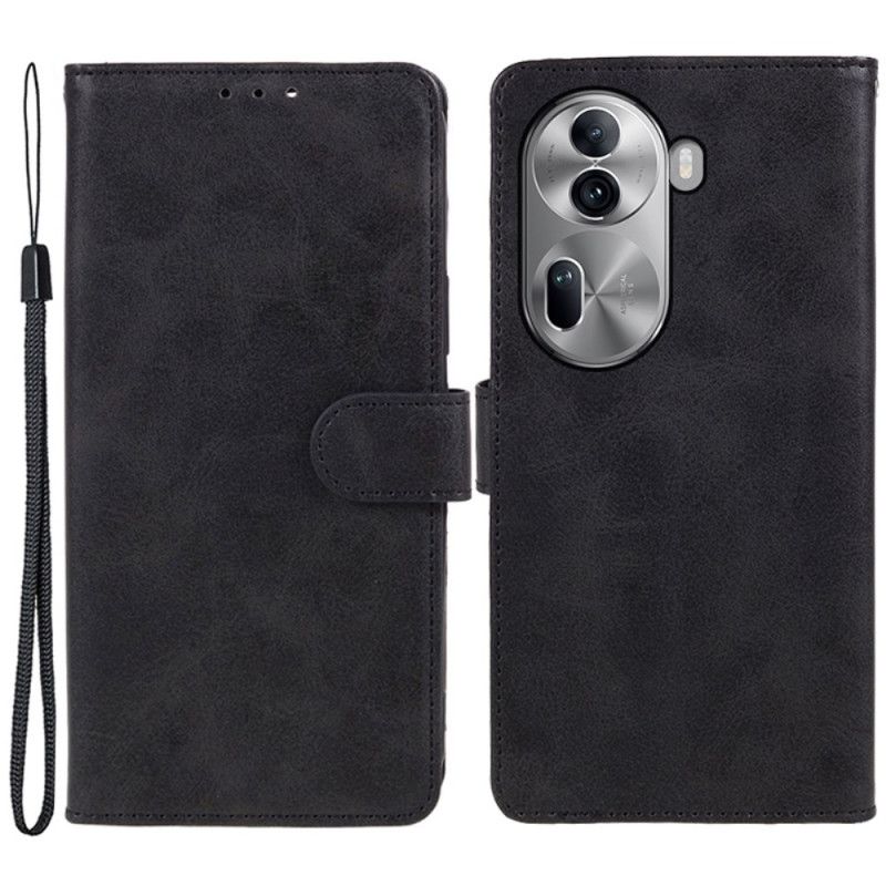 Kožený Kryt Oppo Reno 11 5g Magnetická Spona Na Popruh