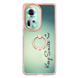 Kryt Oppo Reno 11 5g Držák Prstenu Keep Smile