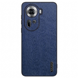 Kryt Oppo Reno 11 5g Umělá Kůže S Dřevěným Efektem