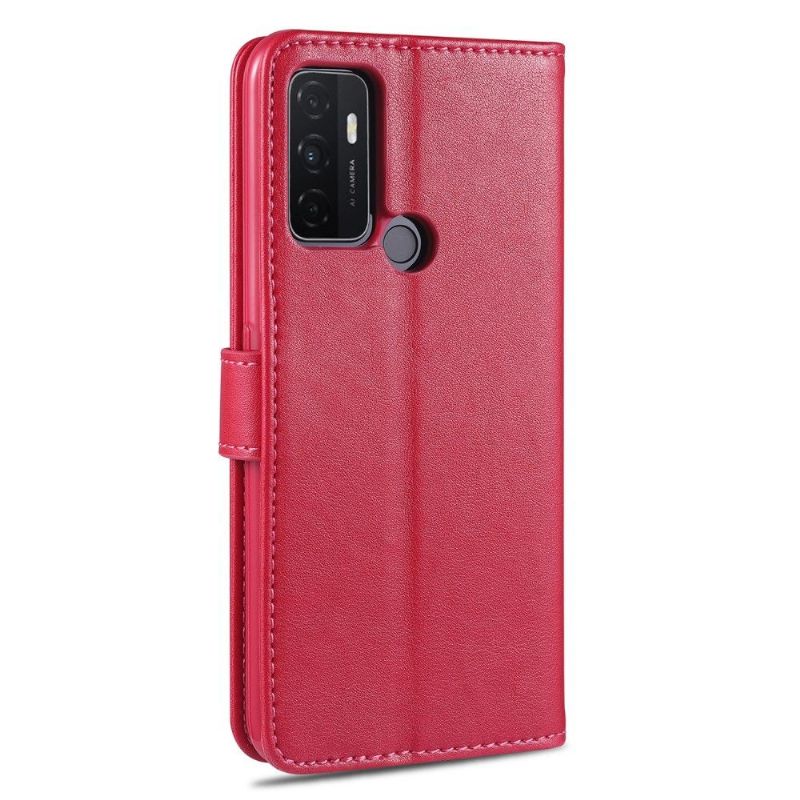 Flipové Pouzdro Na Oppo A53 Kožený Efekt Azns