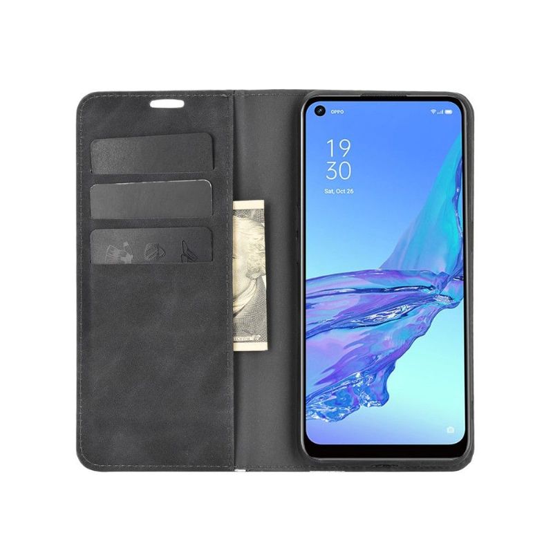 Flipové Pouzdro Na Oppo A53 Obchodní Retro