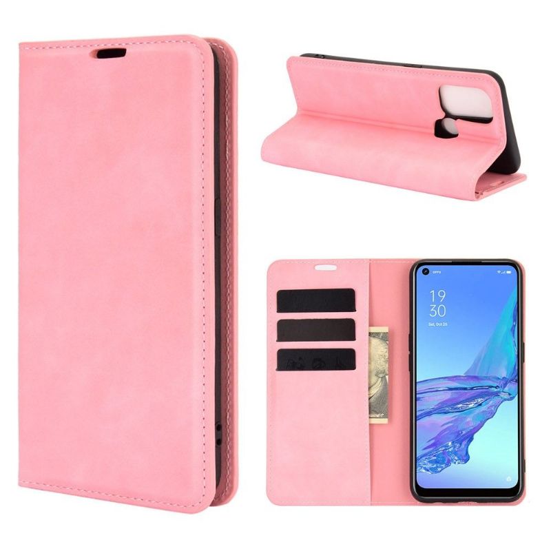 Flipové Pouzdro Na Oppo A53 Obchodní Retro