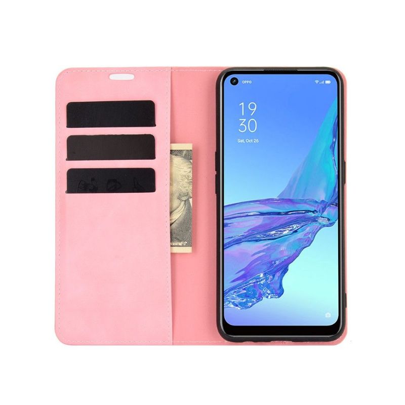 Flipové Pouzdro Na Oppo A53 Obchodní Retro
