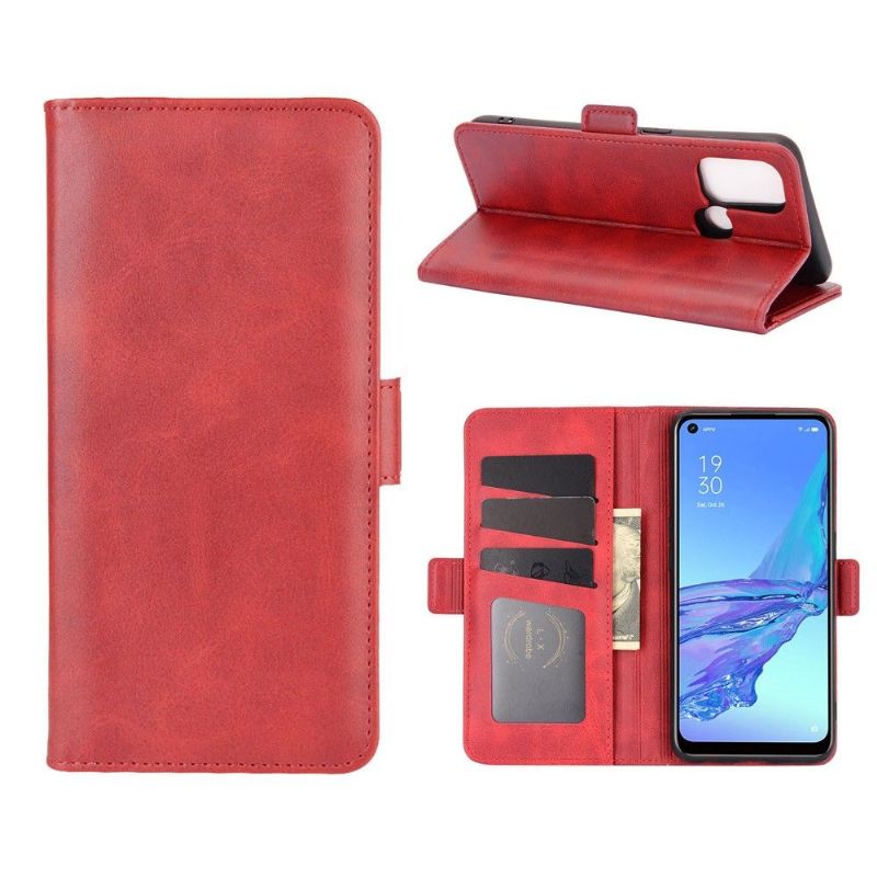 Pouzdra Na Oppo A53 Peněženkové Pouzdro Matný Kryt Z Umělé Kůže