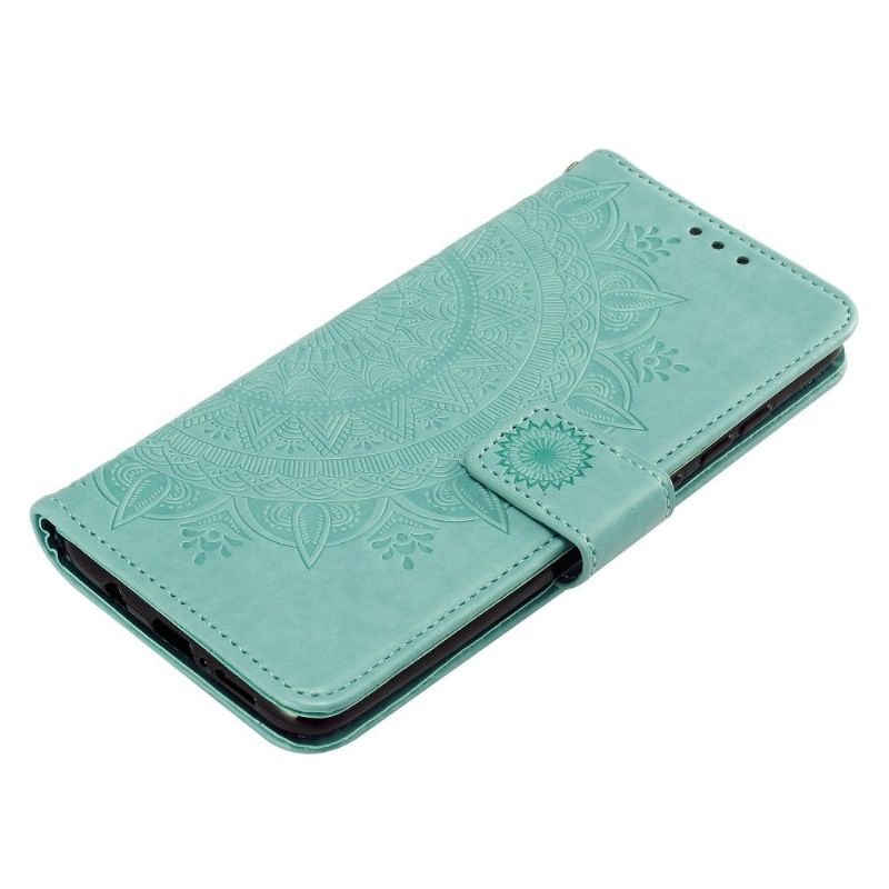 Flipové Pouzdro Na Xiaomi Redmi Note 8 Pro Sluneční Mandala Se Šňůrkou