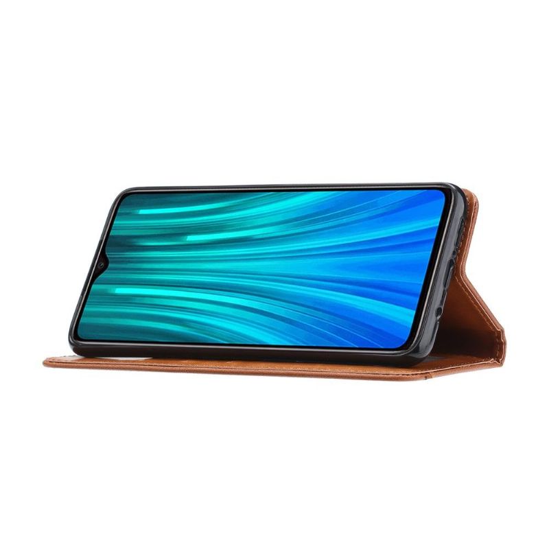 Kožené Pouzdro Na Xiaomi Redmi Note 8 Pro Pouzdro S Koženým Stojánkem