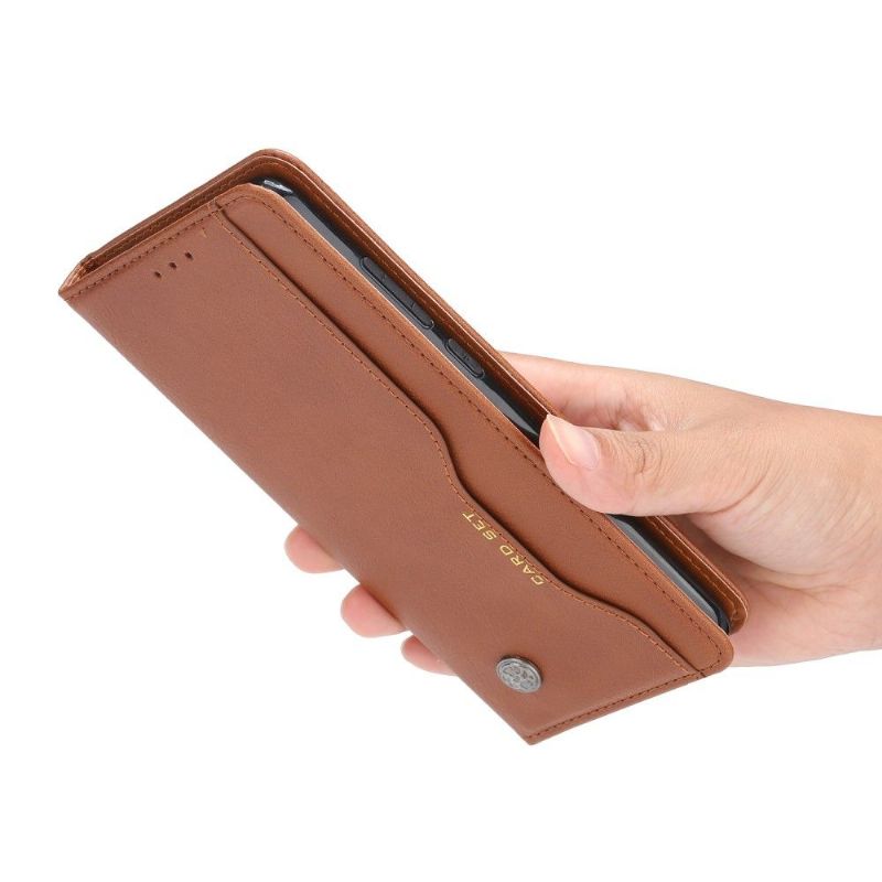 Kožené Pouzdro Na Xiaomi Redmi Note 8 Pro Pouzdro S Koženým Stojánkem