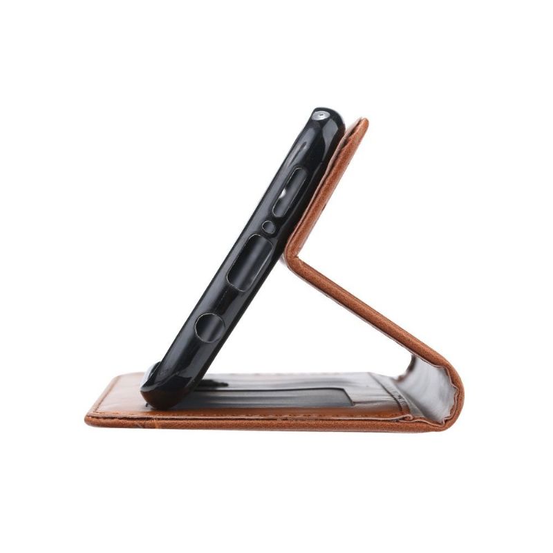 Kožené Pouzdro Na Xiaomi Redmi Note 8 Pro Pouzdro S Koženým Stojánkem