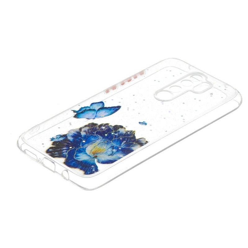 Kryt Na Xiaomi Redmi Note 8 Pro Modré Květiny A Motýli