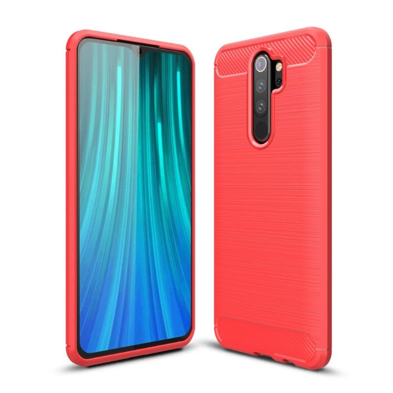 Kryt Na Xiaomi Redmi Note 8 Pro Uhlíkový Kartáčovaný Gel