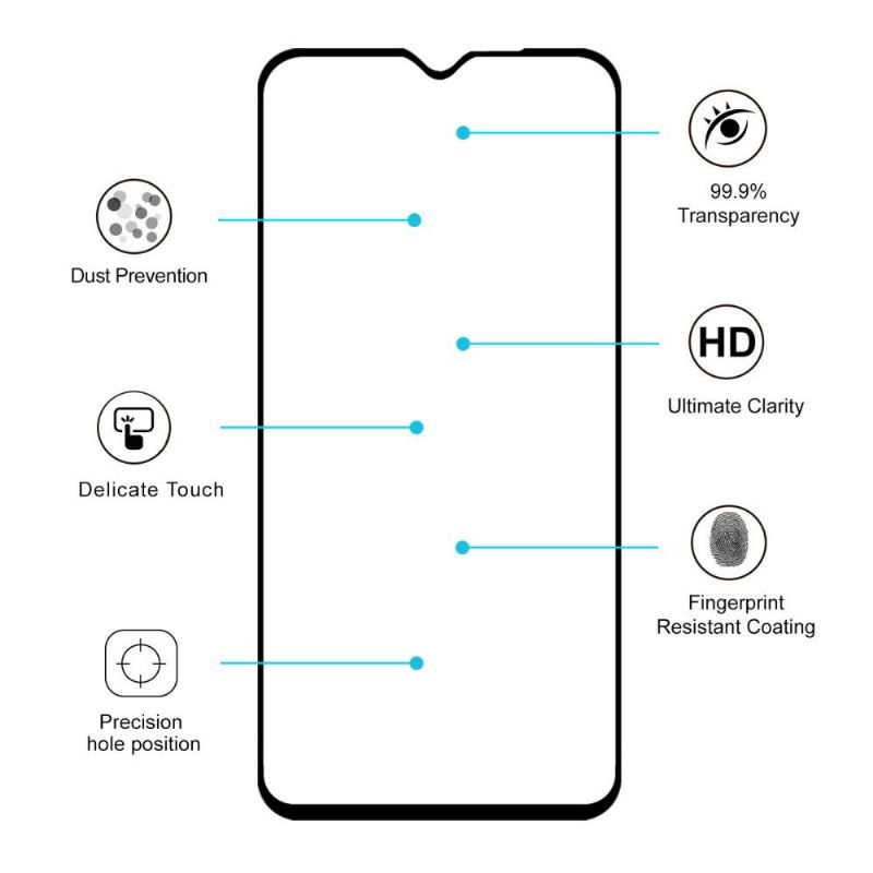 Ochrana Obrazovky Z Tvrzeného Skla Pro Xiaomi Redmi Note 8 Pro V Plné Velikosti
