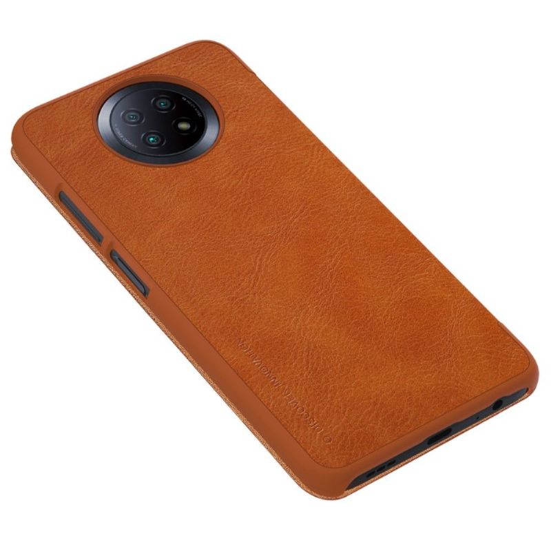 Flipové Pouzdro Na Xiaomi Redmi Note 9T Kožený Efekt Řady Qin