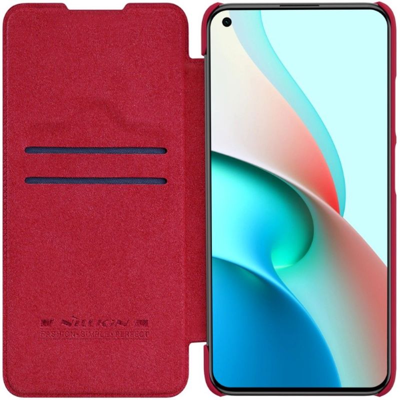 Flipové Pouzdro Na Xiaomi Redmi Note 9T Kožený Efekt Řady Qin
