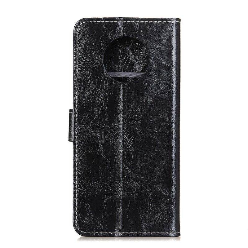 Flipové Pouzdro Na Xiaomi Redmi Note 9T Prošívání S Luxusním Koženým Efektem