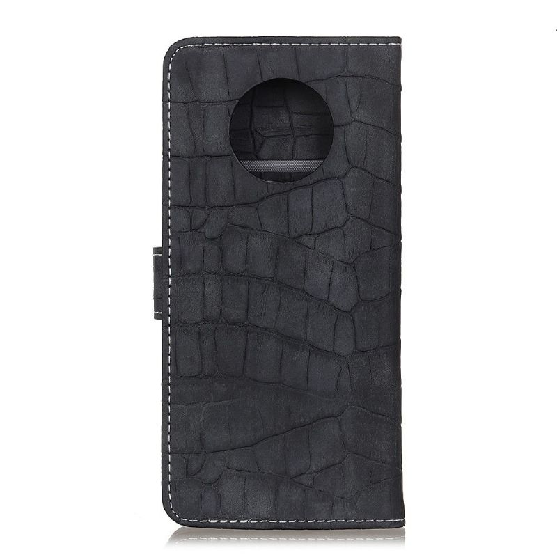 Flipové Pouzdro Na Xiaomi Redmi Note 9T Vzhled Imitace Kůže Croc