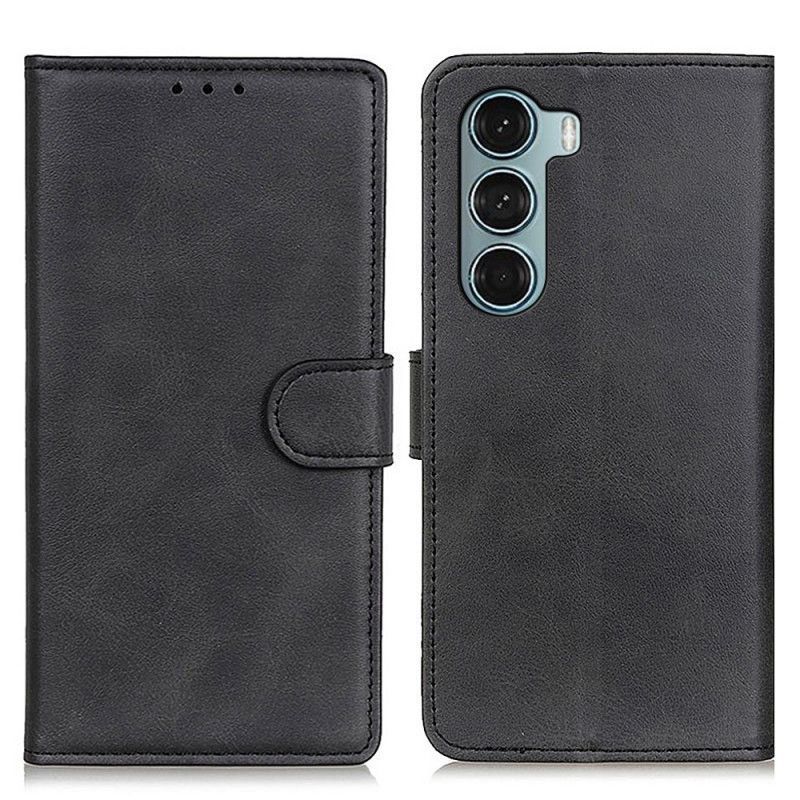 Flipové Pouzdro Na Moto G200 5G Efekt Retro Matné Kůže