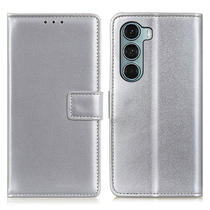 Flipové Pouzdro Na Moto G200 5G Obyčejná Umělá Kůže