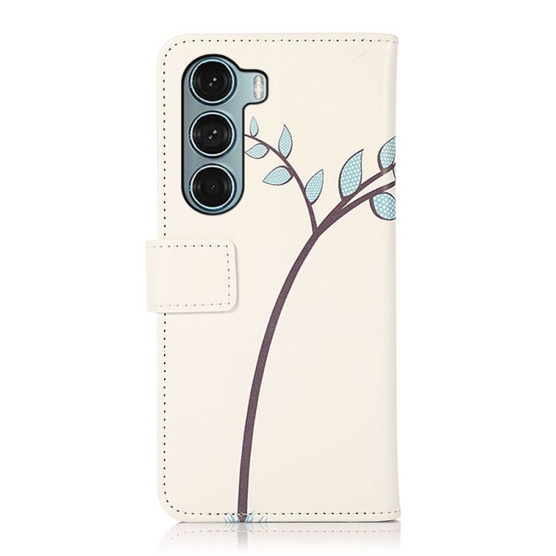 Flipové Pouzdro Na Moto G200 5G Pár Sov Na Stromě
