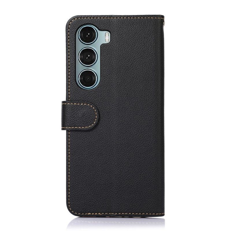 Flipové Pouzdro Na Moto G200 5G Rfid Khazneh Ve Stylu Liči