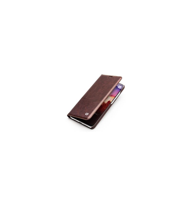 Flipové Pouzdro Na Xiaomi Mi 8 Kůže Qialino - Hnědá