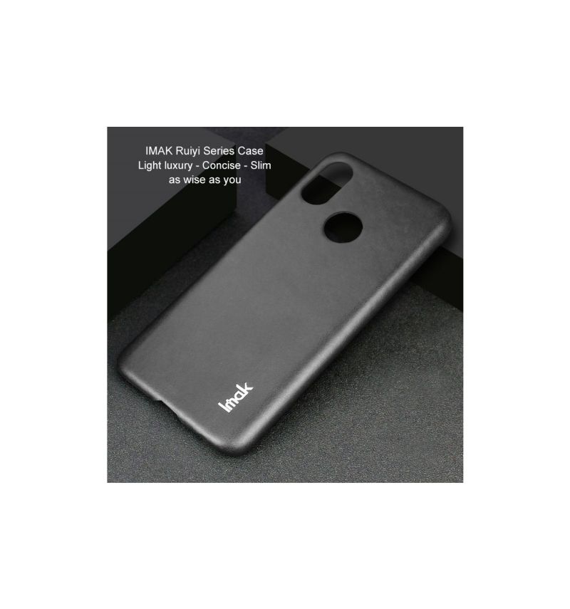 Kryt Na Xiaomi Mi 8 Imak Imitace Kůže - Černá