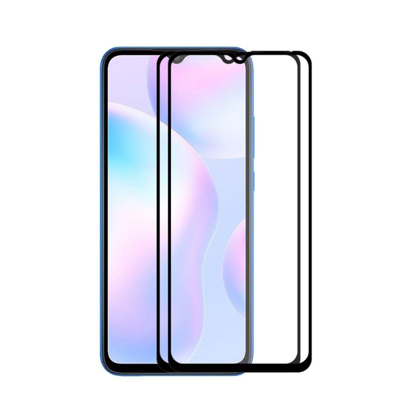 Balení 2 Fólií Z Tvrzeného Skla V Plné Velikosti Pro Xiaomi Redmi 9A
