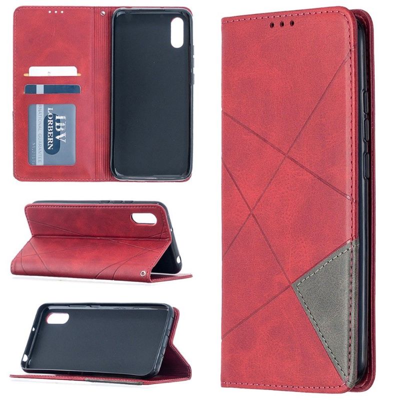 Flipové Pouzdro Na Xiaomi Redmi 9A Kožený Držák Na Karty Ve Stylu Célinia