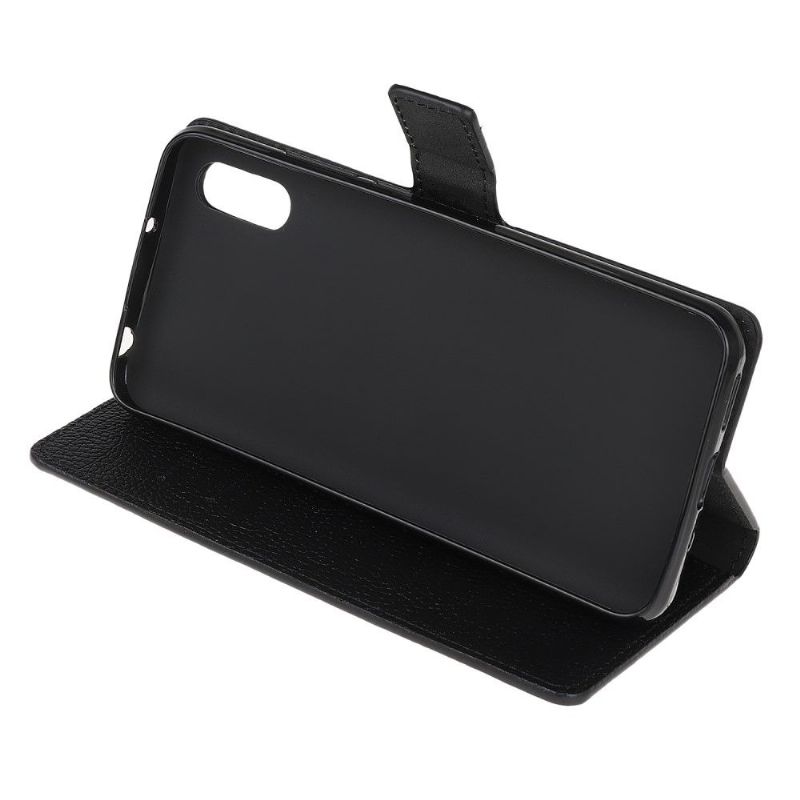 Flipové Pouzdro Na Xiaomi Redmi 9A Kožený Styl Litchi Skin Effect