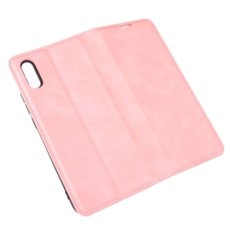 Flipové Pouzdro Na Xiaomi Redmi 9A Obchodní Retro - Růžová