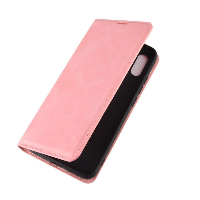 Flipové Pouzdro Na Xiaomi Redmi 9A Obchodní Retro - Růžová